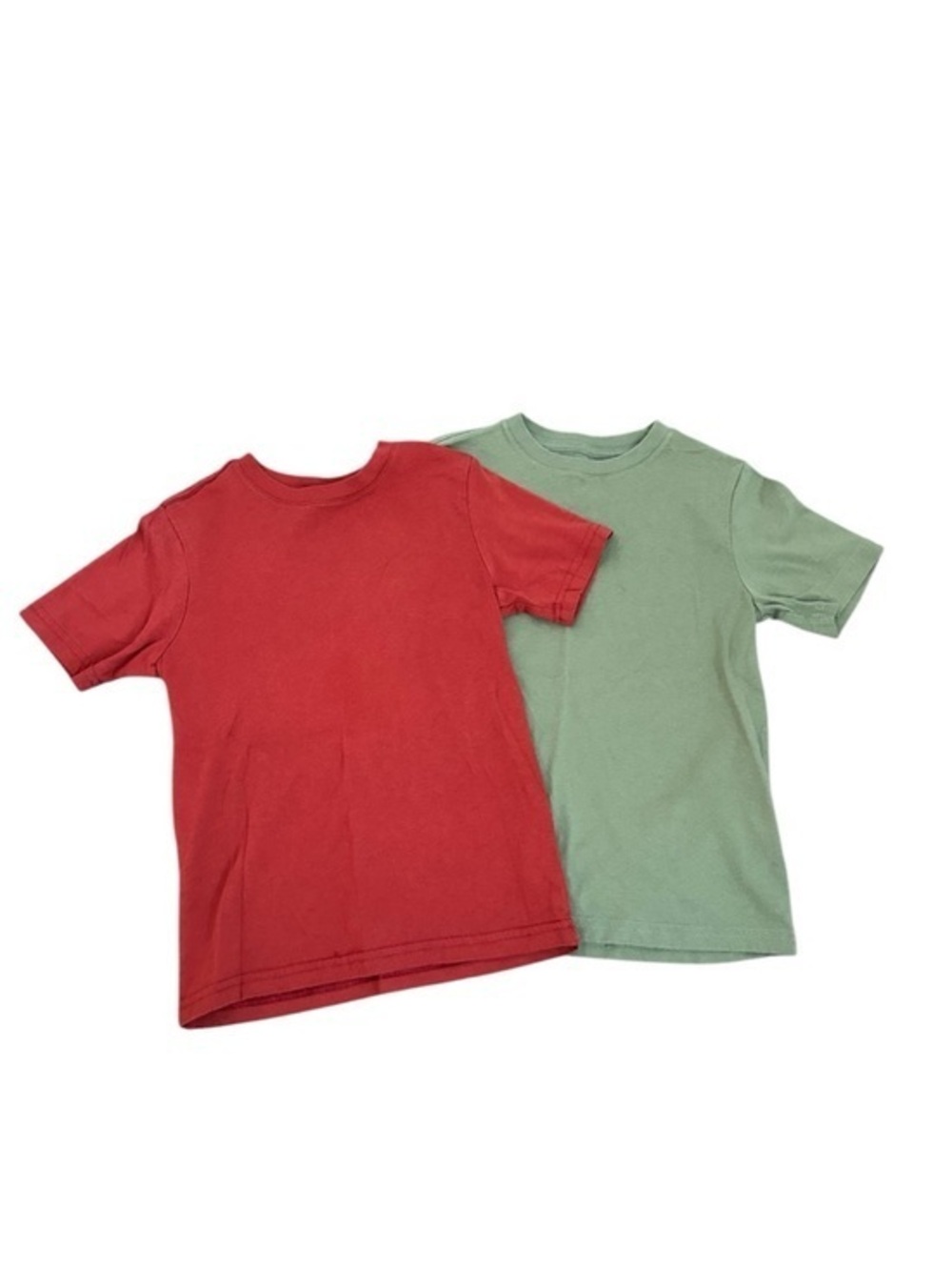 wonder nation Kids Short Sleeve Tee Set - Red & Sage